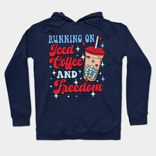 running on iced coffee and freedom gift for you Hoodie by Kenelm Newton shop